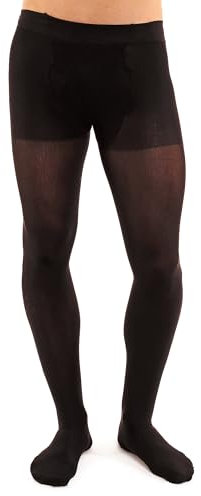 GLAMORY Herren-Strumpfhose Microman 100 DEN, Schwarz (Schwarz), X-Large (Herstellergröße: XL-(48-50))