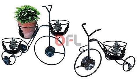 MILLE Porte-pots « vélo » en fer forgé