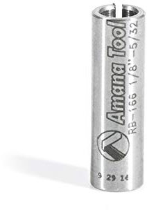 Amana Tool - RB-166 High Precision Steel Router Collet Reducer 6mm Overall Dia x 4mm Inner