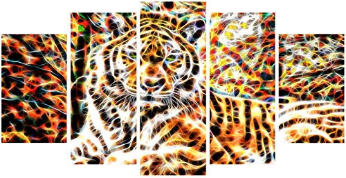 Designart PT2404-373 Tiger Pride Wandbild, groß, 81,3 x 152,4 x 2,5 cm