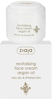Crema facial con ARGÁN | Protectora y revitalizante | Con provitamina B5 y vitamina E | Hidratación intensa | Antiedad | Piel seca e irritada | 50 ml de ZIAJA