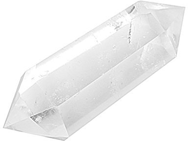 Desconocido Cristal De Cuarzo Natural Clara Doble Punto