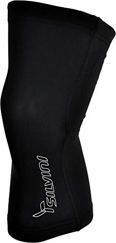 SILVINI Unisex Tubo Knielinge aus Thermischem Elastisches Gewebe mit Silikon Rutschhemmender Streifen Schwarz - S