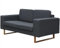 vidaXL Sofa Polstersofa 2-Sitzer Stoffsofa Loungesofa Couch Wohnzimmer Möbel