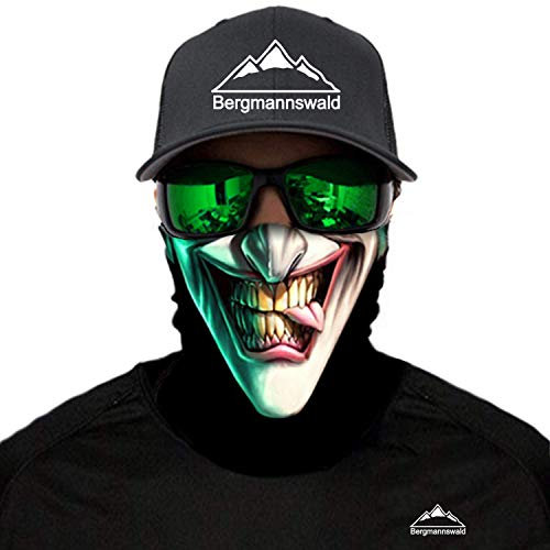 Bergmannswald® Multifunktionstuch nahtlos (1er Pack, Böse Zunge)