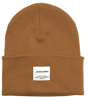 JACK & JONES Herren JACLONG KNIT BEANIE NOOS Mütze, Rubber, ONE SIZE/