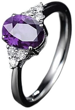 DJMJHG 925 Sterling Silber Erstellt Smaragd Öffnung Verstellbare Ringe Für Frauen Hochzeit Verlobung Grüner Edelstein Ring Geschenk Lila