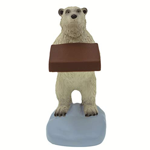 VILLCASE Eisbär Statue Uhr Display Rack Kreative Tier Uhr Halter Figuren Ring Stehen für Schmuck Dekoration