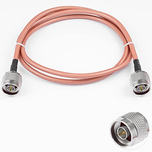 Vecys N a N Maschio Jumper N Maschio a N Maschio Cavo Coassiale A Bassa Perdita RG400 3FT/1M per 3G 4G 5G LTE Antenna Ham Radio GPS WiFi