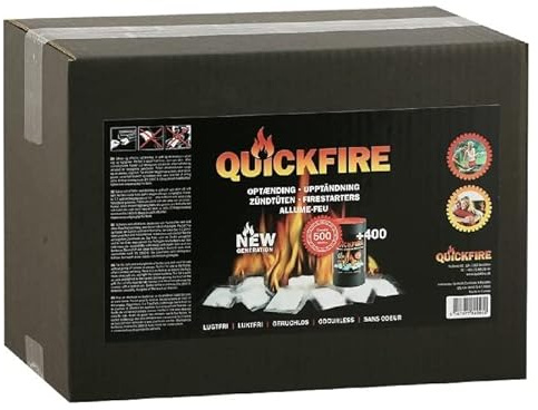 Quickfire Sparpack 500 Ofenanzünder im Karton Kaminanzünder Anzündtüten