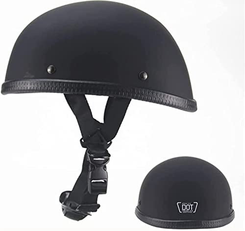 Halbschalenhelm Mit ECE Jethelm Retro Schnellverschluss-Schnalle Motorrad-Helm Brain-Cap Halbschale Vintage Roller Helm Moped Halbschale Scooter-Helm Für Cruiser Chopper 2,XL