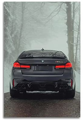 HALOUB Sportwagen-Poster für BMW M5 F90 Rennwagen, dekoratives Gemälde, Leinwand, Wand- und Kunstbild, Dekoration für Familienzimmer, 40 x 60 cm