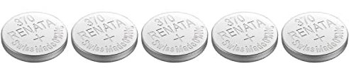 RENATA Knopfzellen, Silberoxid 370/SR920W, 0 % Quecksilber, 5 Stück