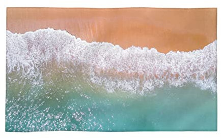 VUCEMI Serviette de plage romantique imprimée - Gant de toilette doux - Démaquillant - Très absorbant - Séchage rapide