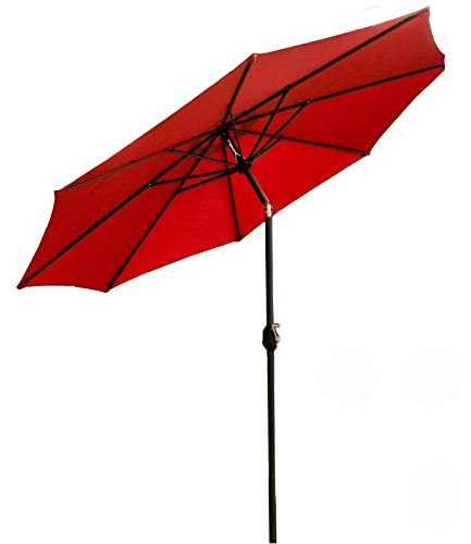 Sonnenschutz für Tisch und Stühle im Freien, Sonnenschirm, regenfester Regenschirm, mit Neigung und Kurbel, ideal für den gewerblichen und privaten Gebrauch, tragbarer Strandschirm good