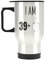 NevkA - Tasses de voyage amusantes « I Am 39 + 1 doigt d'honneur » - Cadeau fantaisie pour un ami, une famille, un collègue, un partenaire, une farce - En acier inoxydable - 414 ml