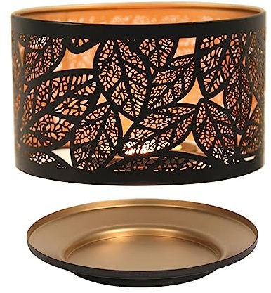 Aroma Silhouette Black Leaves Shade & Tray