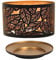Aroma Silhouette Black Leaves Shade & Tray