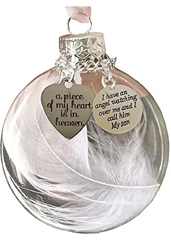 2023 3333 Weihnachtskugeln Weihnachtsdeko Herz Ornament Weihnachtsform In Memorial Ornaments My of Piece Heave 1PC ist EIN Herz – Wohnkultur Weihnachts Kugeln klein für hängende (A, One Size)
