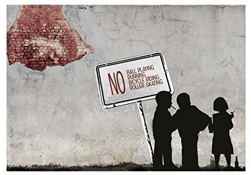 murando - Vlies Fototapete 200x140 cm - Foto Tapete Schlafzimmer Wohnzimmer Moderne Vliestapete XXL Wandtapete Motivtapeten Bildtapete 3d Effekt Wand Dekoration - Banksy 10110905-22