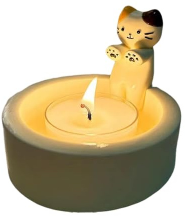 Teelichthalter mit Katzenmotiv wärmende Pfoten – niedliche Katzenliebhaber-Geschenke