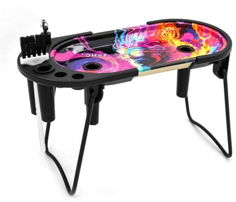 pangdapengpeng Rolling Tray with Cone Loader, Joint Rolling Machine for King Size & 1 1/4 Size, Pre Roll Machine Set for Multifunctional Device for Filling Cigarettes (Purple)