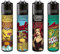 Clipper Feuerzeug 4er Set: (Retro Bets)