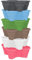 simpa 6PC Quad-Pot Stackable Indoor & Outdoor Planters - Multicolour Set