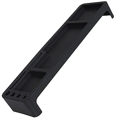 LALAFINA Keyboard Shelf Multifunctional Black Desk Home Supporting Shelf for Keyboard Tray Many Lattices Commodity Rack