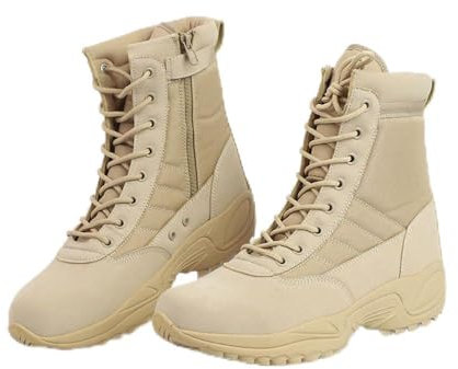 TPTOP Stivali Militari Mimetici Uomo Scarpe da Trekking Traspirante Stivali Combat Forze Speciali Scarponi Tactics Combattimento Tattici Stivali Caccia Trekking Desert All'aperto,A-43EU