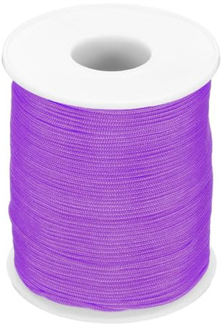 PATIKIL Nylon Cord 1mm x 109 Yards, Bracelet String Braided Nylon Thread Chinese Knotting Cord for Jewelry Making Beading Necklaces Blind Wind Chimes, Light Purple