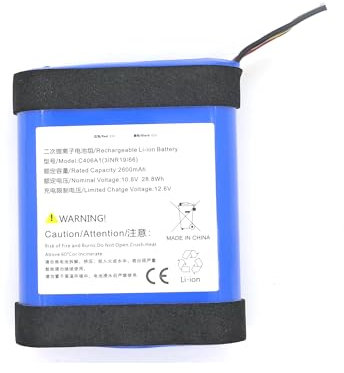 GDDGFVKV Batterie audio C406A1 12,6 V 2600 mAh compatible avec Marshall Stockwell II 2nd triboélectrique