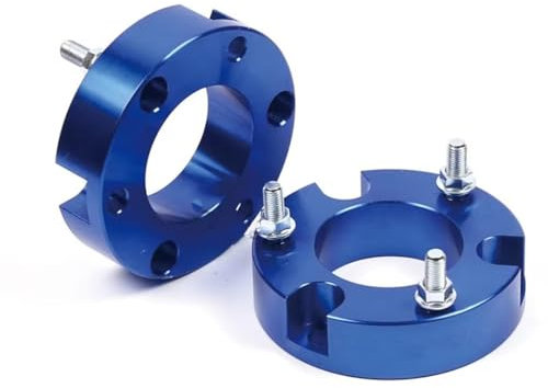 Distanzscheiben Set Für Toyota Für Hilux Für Revo Vorne Und Hinten Lift Kit Maschine Dual Schäkel Komfort G Schäkel 1 -2“ Blau Rack (1 Paar) Spurverbreiterungen(32mm)