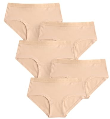 NEXT Mädchen Hüftslips, 5er-Pack Karamell Nude 158-164