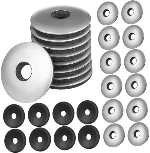 HOMSFOU 100pièces Rondelles Caoutchouc Epdm De Joints Étanchéité Acier Rondelles De Scellement Pour Réparations Dimensions Étanches Et