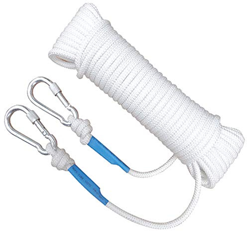 DFGHNBVC Corde D'Entraînement À Ralentissement avec Âme en Fil d'acier De 8 Mm, Corde Auxiliaire De Fixation Extérieure, Blanche, 50 M