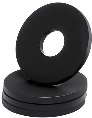 VOSSOT 30 piezas arandelas de plástico M8, arandelas de carrocería de nailon – juntas de goma M8 aislantes y resistentes a la corrosión, negras para muebles, electrónica, tornillos roscados