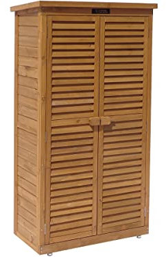 Habitat et Jardin Armadio da Giardino Space - 87 x 46.5 x 160 cm - Marrone