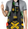 Froster Tablier Cuisine Homme, Tablier Barbecue Humoristique avec Poches pour la Bière, Décapsuleur Inclus, Imperméable, BBQ Tablier Drole
