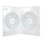 Amaray DVD Doppelhüllen, 15 mm, Maschinen-pack-Qualität, Transparent, 50 Stück