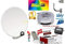 KIT SATELLITE:PARABOLA 80 CM+LNB 2 USCITE+CAVO+FINDER+STAFFA+SPINOTTI