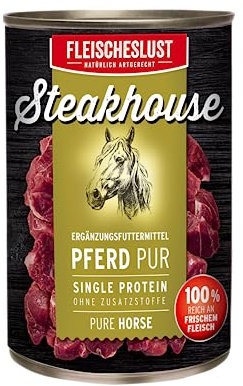Fleischeslust Steakhouse Pferd Pur, 1er Pack (1 x 410 g)