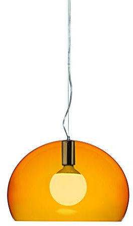 Kartell Small Fl/Y, Suspension Lamp, Orangefalben