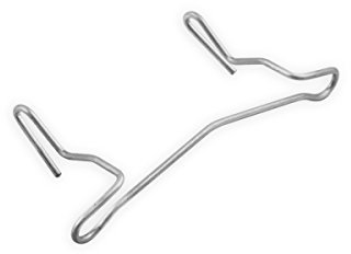 100 Stück DIWARO Mini-Arretierungsklammer für Kunststoff-Rolladenprofil Pico zur Sicherung gegen seitliches verschieben. Für Deckbreite 37 und einer Nenndicke von 8 mm verzinkt.