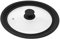 bremermann® Universal-Glasdeckel mit Silikonrand, 24/26/28 cm, mittel (Schwarz)