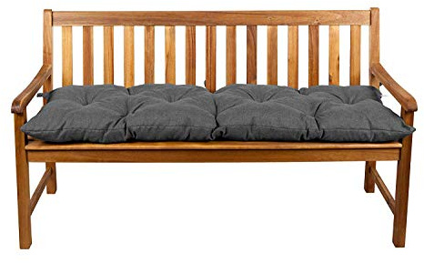 Gutekissen® Bankauflage Stuhlkissen Hollywoodschaukel Garten LS (130x50, Dunkelgrau)