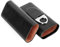 Hakeeta Leder Zeder Zigarren Humidor, Mini Qualität Leder Zigarren Box, Mini Portable, Portable, 3PCS Zeder, leicht zu tragen, für die Reise, 2 Farben, mit Zigarrenschneider(Schwarz)