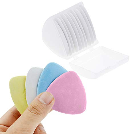 Tizas de sastre triángulo de sastre para sastrería, costura, acolchado, manualidades, nociones, marca de tela, costura y accesorios (10 piezas.blanco)