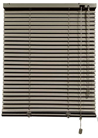 DECORESTOR Persianas Venecianas de Aluminio A TU Medida - 45 x 100 cm. Anchos de 36 a 240 cm - Gris Oscuro. Venecianas Aluminio - Cortinas Venecianas