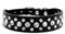 haoyueer Halsband aus Kunstleder mit Strass für Hunde oder Katzen, Größe XL, Schwarz